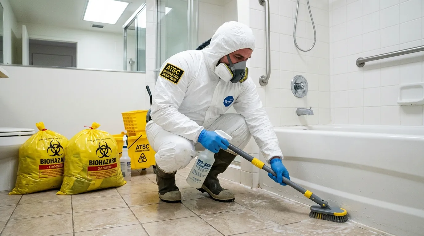 Decontamination equipment deployed for Blood Cleanup in Westerleigh